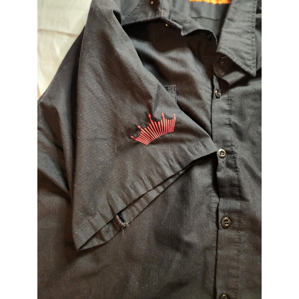 Red Kap Mens Button Up Shirt Budweiser Sturgis 80th Anniversary Motorcycle XXXL - Picture 8 of 8